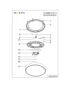 CUMBUCO II * PLAFÓN LED 40W MADERA CCT